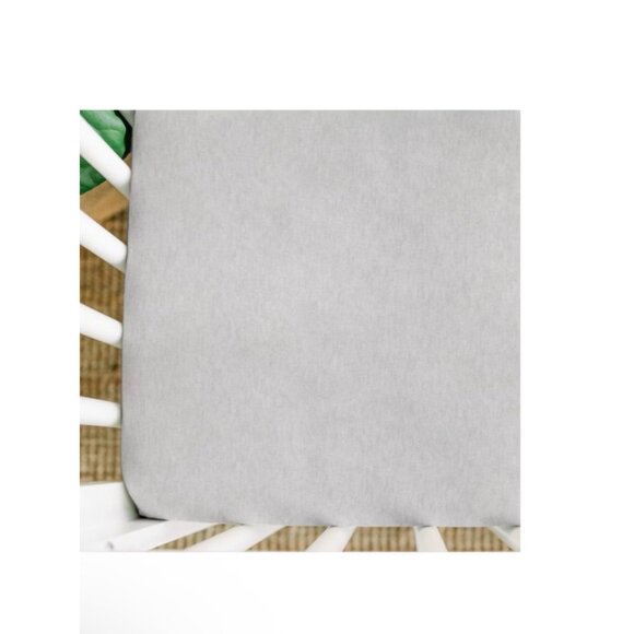 Goumi Nursery Fitted Crib Sheet Beige Bamboo Organic Cotton Standard Size NWT - Picture 3 of 8